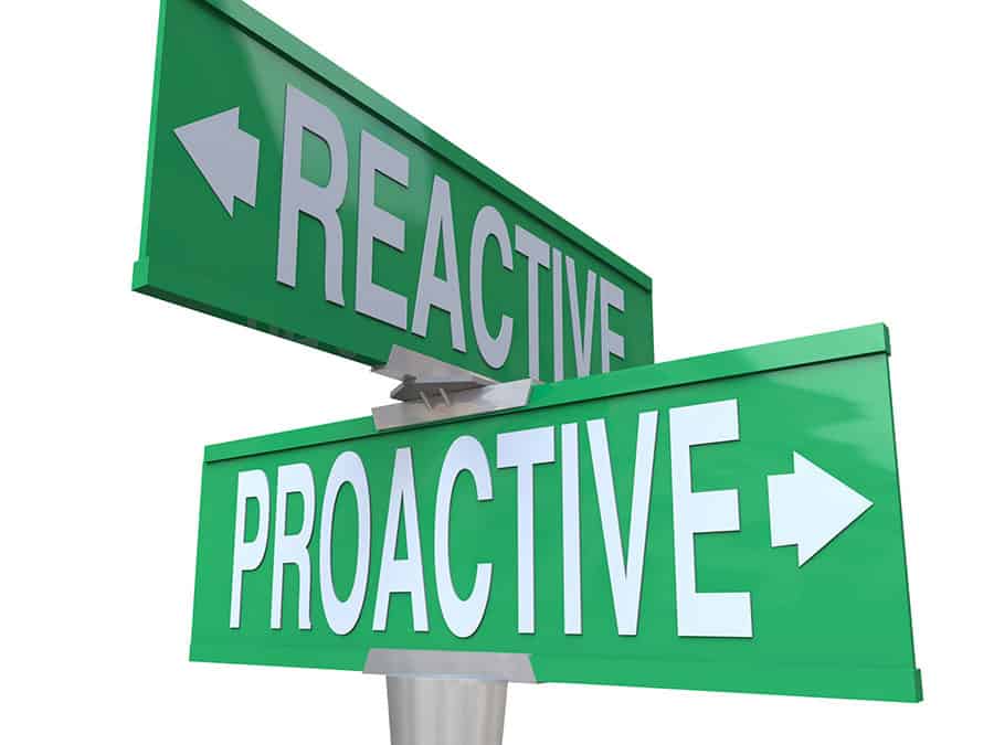 Proactive Vs Reactive illustration